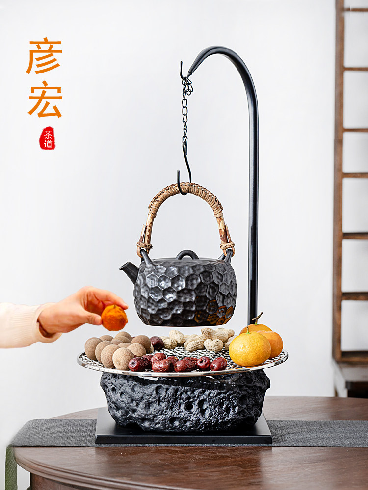 电陶瓷围炉泡茶炉,耐高温陶瓷壶,玻璃泡茶壶,家用静音茶炉