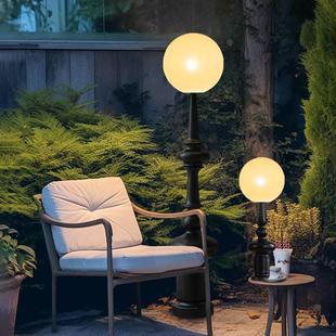 户外灯防水别墅庭院露台花园阳台装饰落地灯复古罗马柱景观草坪灯