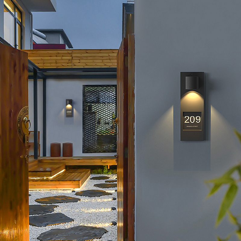 高碧格格定制户外防水感应门牌灯