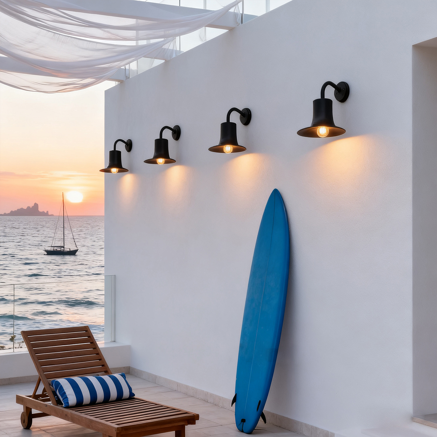 户外庭院过道外墙灯玄关日式壁灯