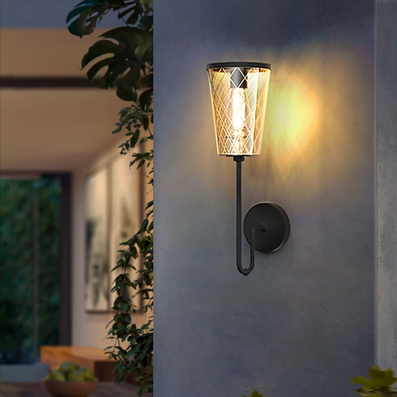 别墅花园庭院灯玻璃壁灯露台壁灯