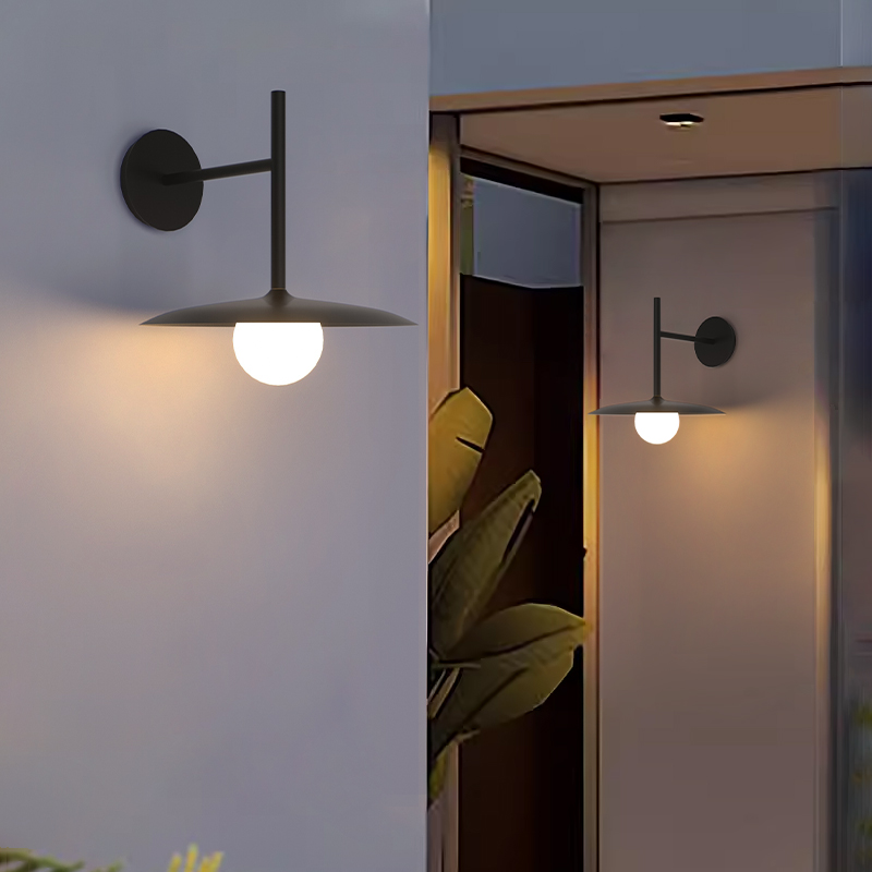 飞碟壁灯人体感应灯走廊过道壁灯