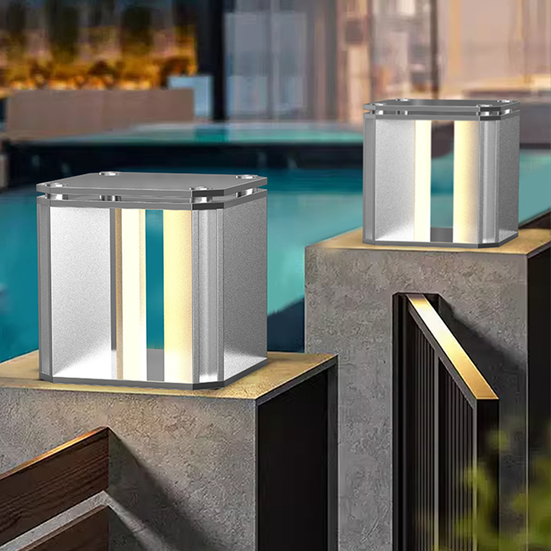 户外太阳能柱头灯别墅庭院墙头灯