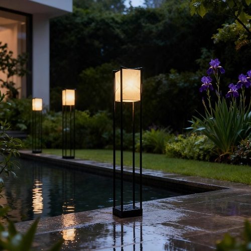 景观庭院日式禅意侘寂风花园灯户外防水草坪灯装饰草地过道落地灯