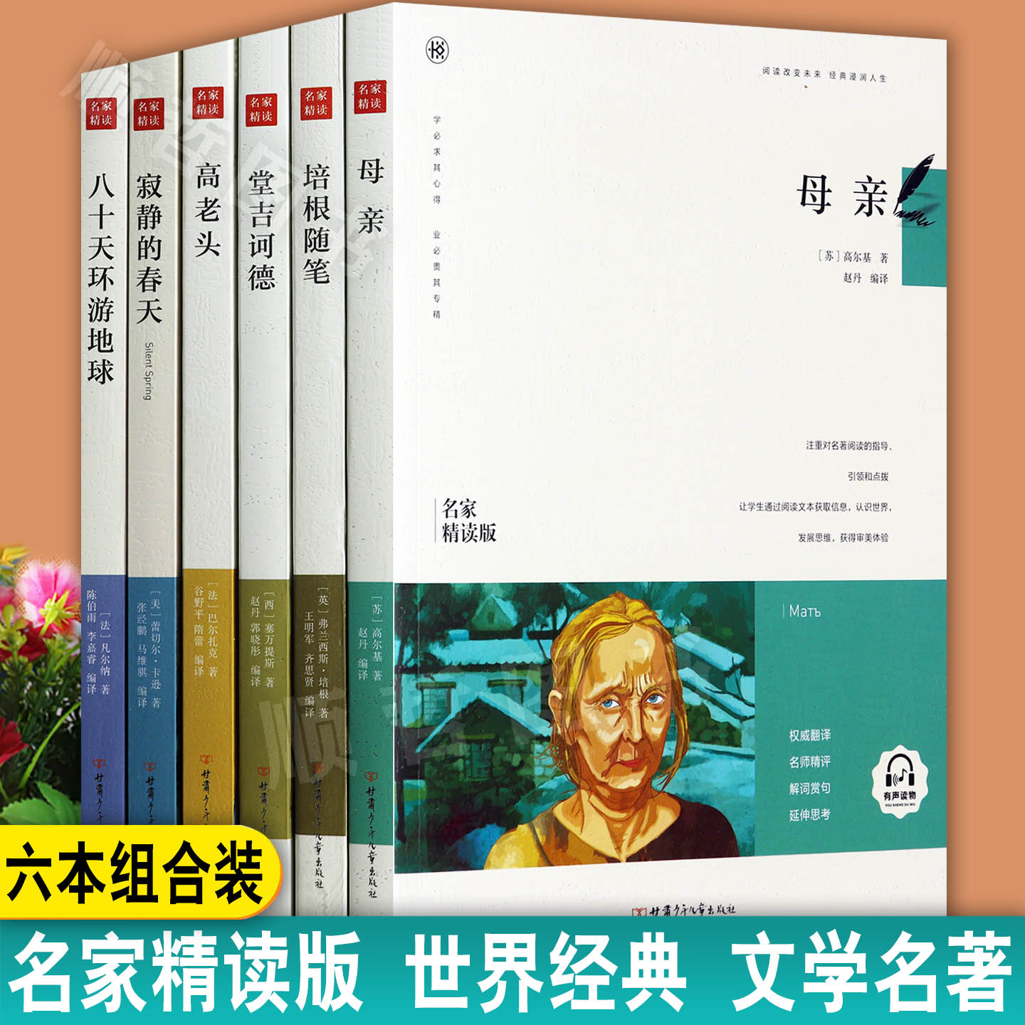 正版初高中生名著阅读名家精读版母亲培根随笔堂吉诃德高老头寂静的春天八十天环游地球陪伴孩子成长的世界文学经典阅读书目