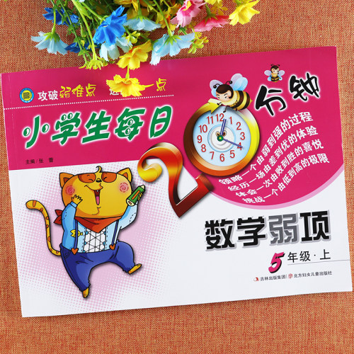 数学弱项五年级上册强化训练小学生每日20分钟五年级数学思维训练小学奥数举一反三5五年级思维训练拓展与培优五年级数学附加题
