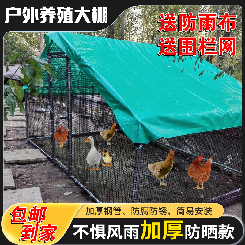 大型鸡笼安装简易防雨防晒加厚款