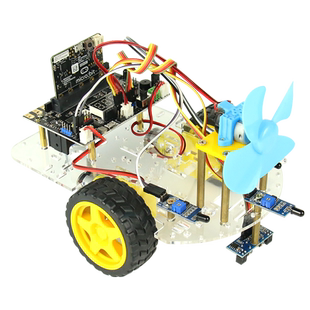 编程机器人microbit小车智能套件支持Python/makecode超声波避障