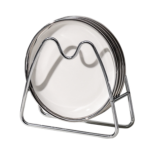 骨碟家用高级感银边吐骨头骨碟陶瓷6寸垃圾渣盘洗碗机创意餐盘子