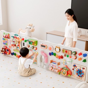 单面蒙氏早教围栏爬爬垫室内家用宝宝婴儿防护栏三面儿童游戏客厅