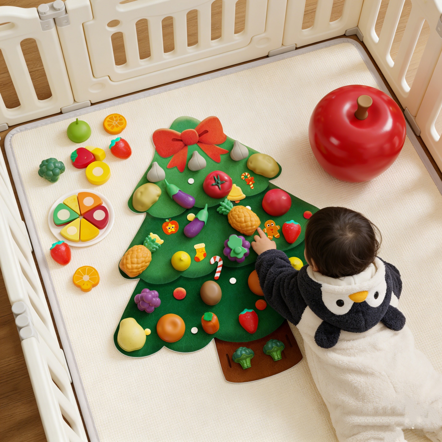 水果切切乐毛毡板蒙氏早教