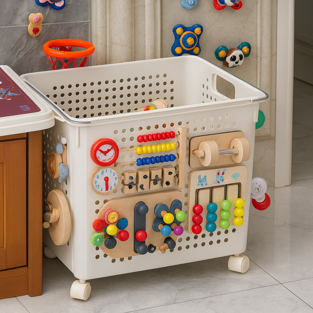 忙碌板洞洞板公园户外亲子蒙氏早教儿童宝宝玩具婴幼版收纳车筐框,玩具/童车/益智/积木/模型,其他户外休闲玩具,淘宝优惠券,粉丝福利购,淘宝优惠卷
