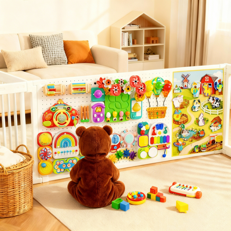 【带娃救星！】宝宝忙碌板洞洞板