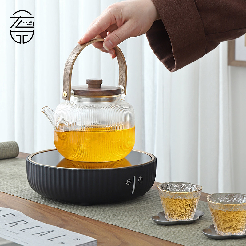 创意聚宝盆电陶炉茶器家用静音不挑壶智能触摸咖啡加热煮茶炉茶壶