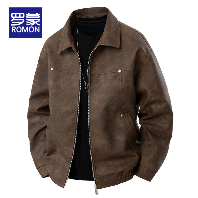 罗蒙翻领春季标准夹克
