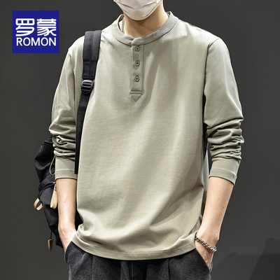 罗蒙长袖基础大众青年T恤
