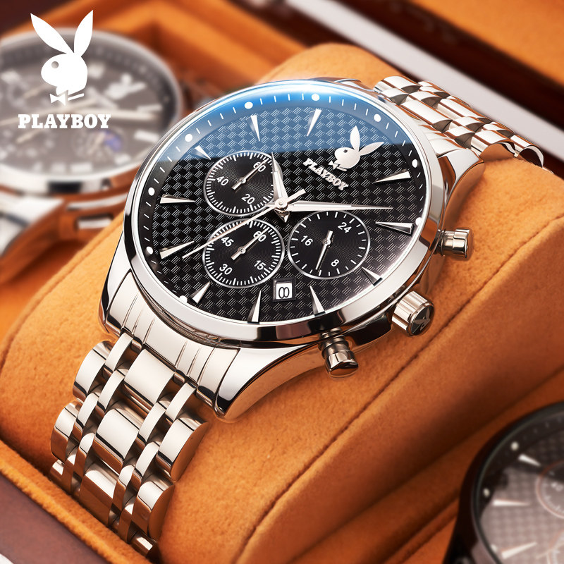 花花公子手表男女士石英表防水时尚学生潮流品牌电子男表正品十大