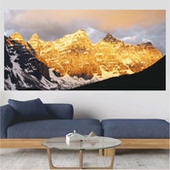 金山图装 饰画墙贴客厅沙发背景贴墙壁画背靠金山银山招财风水画