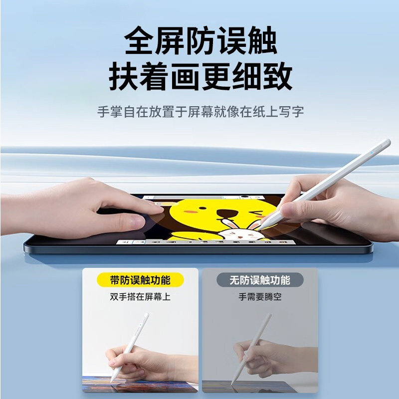 适用ipad蓝牙电容笔applepencil二代防误触触控笔10代air5触屏笔