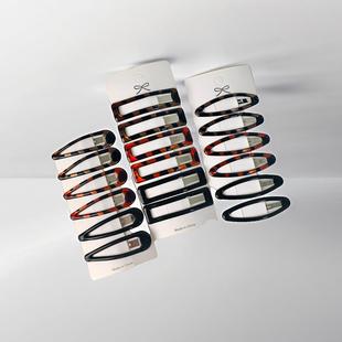 韩版简约套装发夹女生好看侧边刘海夹头饰可爱bb夹后脑勺发卡发饰