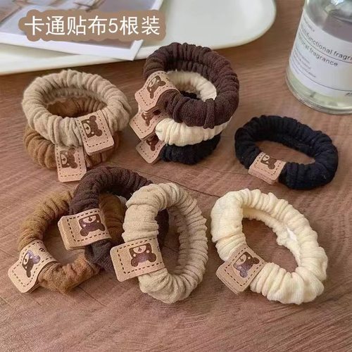 高马尾发圈女精致高端发绳皮套