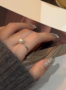 十里间淡水珍珠开口戒指