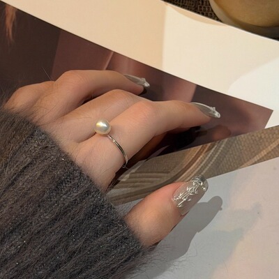 十里间淡水珍珠开口戒指