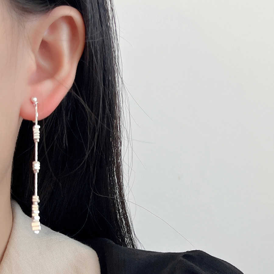 十里间【岁岁赢～有耳夹】简约气质亮晶晶碎银子银针耳钉耳环,饰品/流行首饰/时尚饰品新,耳环,淘宝优惠券,粉丝福利购,淘宝优惠卷