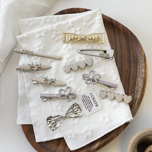 十里间【金属发夹合集】甜美小清新亮晶晶爱心蝴蝶结刘海夹边夹