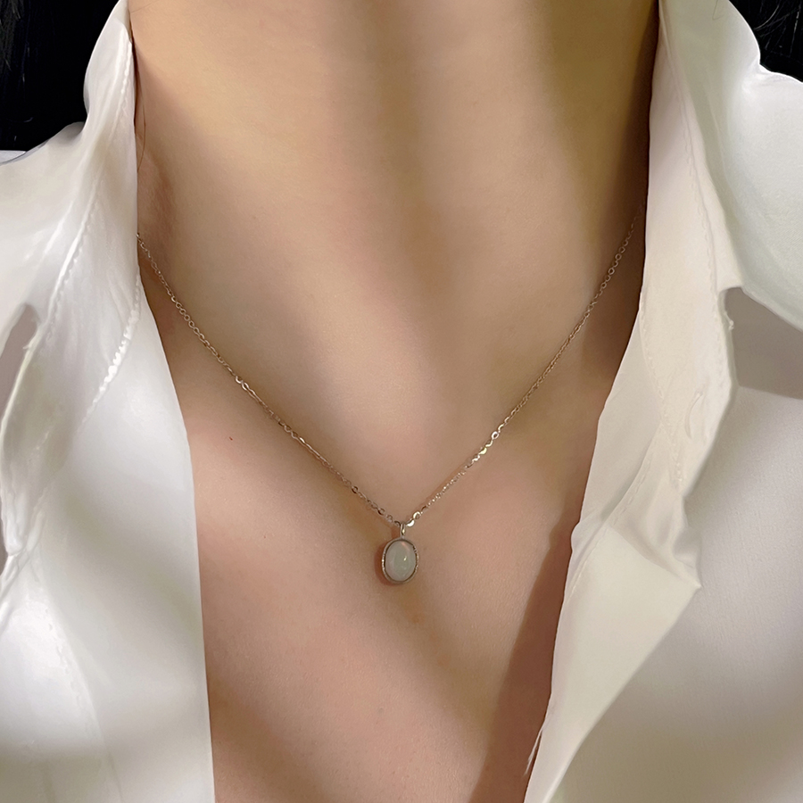 十里间s925银天然石项链