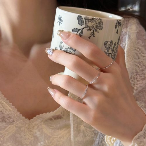 十里间【纯银｜菱格】s925戒指