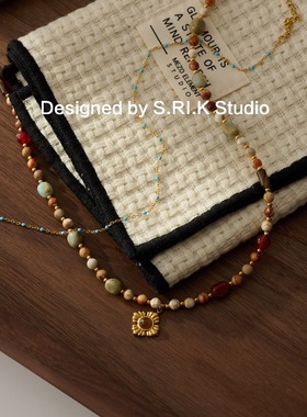 十里间【岚颖】天然石串珠项链