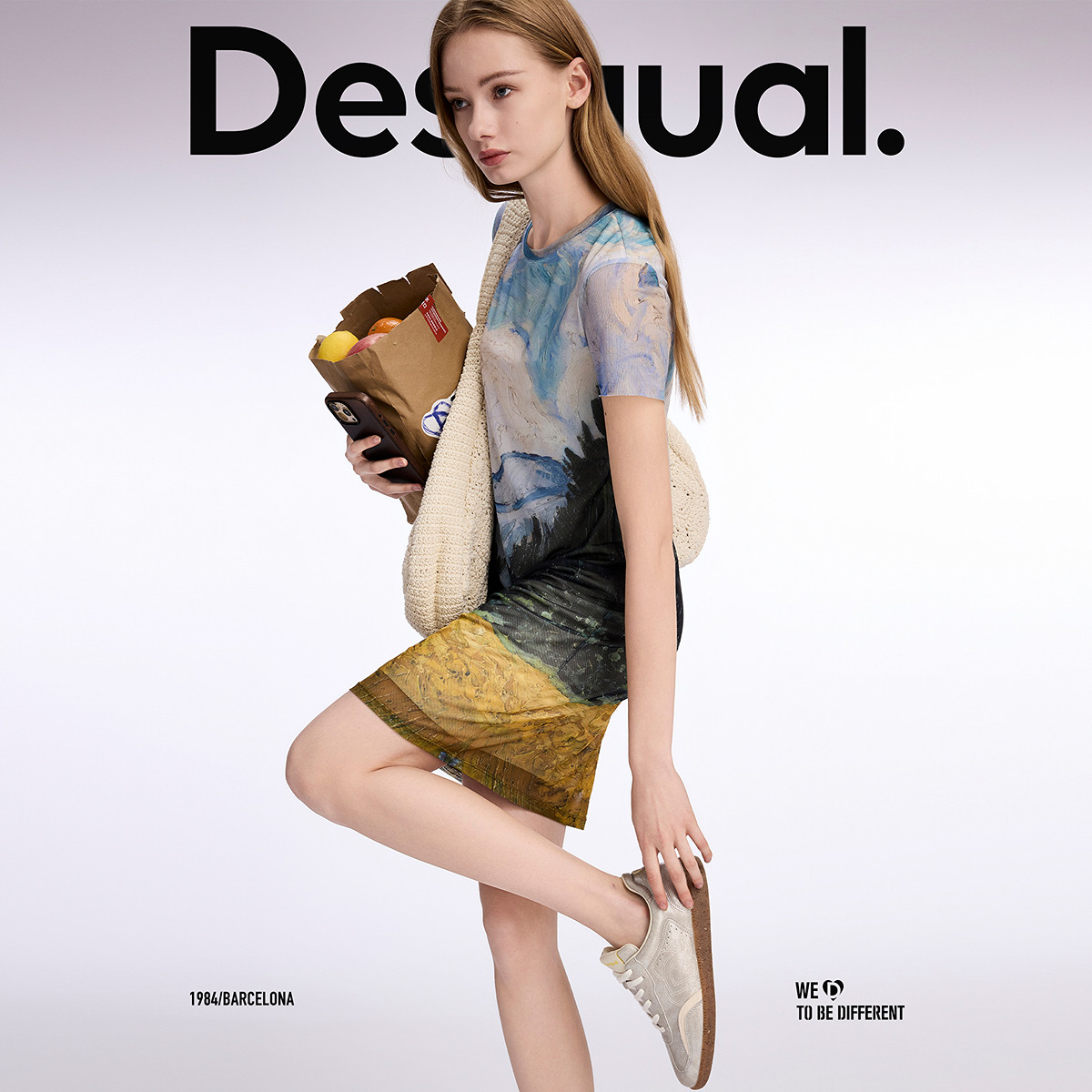 desigual西班牙彩色印花设计