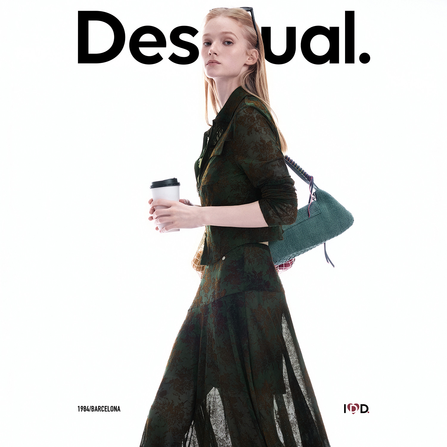 【呼呼专享】Desigual植绒扎染风格网纱贴袋合体长袖女式衬衫
