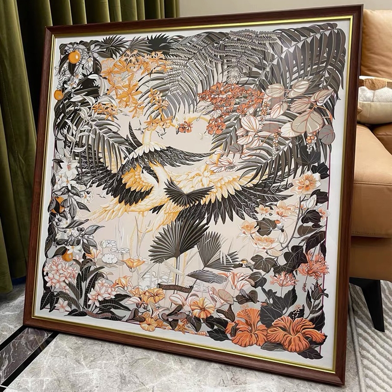 浮世繪比翼鳥(niǎo)歐式法式復(fù)古美式裝飾畫(huà)芯藝術(shù)餐廳臥室客廳壁擺畫(huà)心