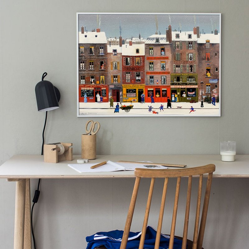 法国城市景观街景建筑装饰画芯水彩插画客厅画心餐厅卧室挂画心