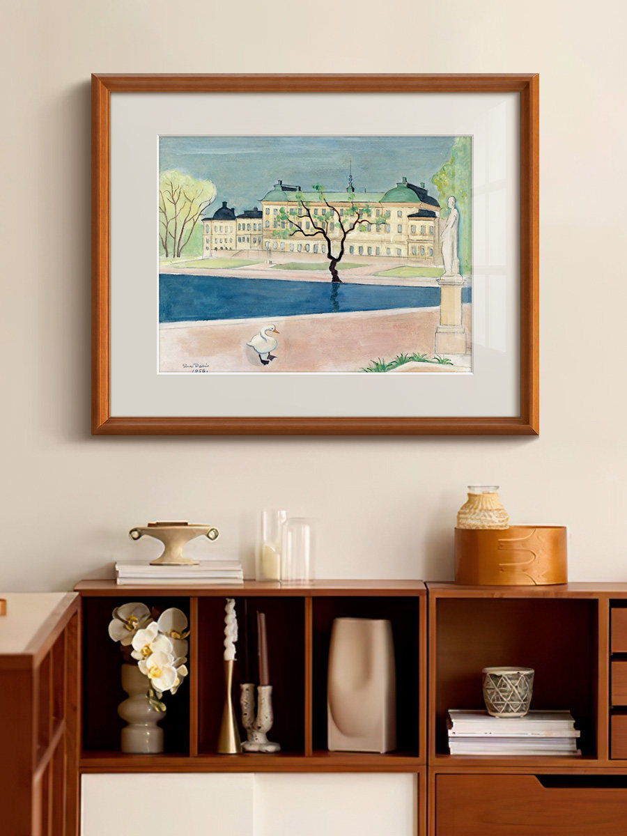 北欧风景》瑞典画家纳尔乔林法式覆古装饰画餐厅玄关小众艺术挂画