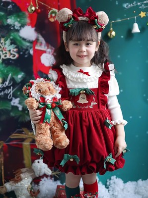 女童洛丽塔圣诞公主裙女童连衣裙