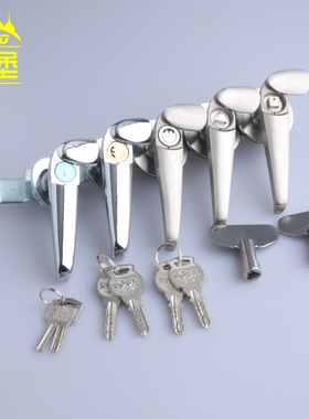 MS308-2-3不锈钢三角四角执手锁 配电箱开关柜把手锁 电柜箱门锁