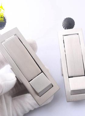MS708-2-3不锈钢平面锁配电箱机柜锁 空压机锁开关柜门锁工业柜锁
