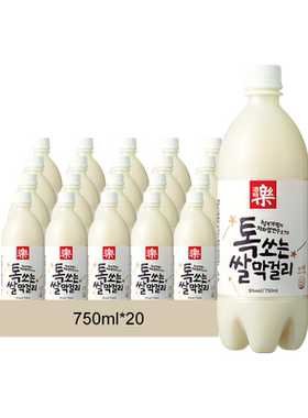韩国进口酒时乐纯米玛可利米酒浊米酒月子酒750ml*20瓶整箱包邮