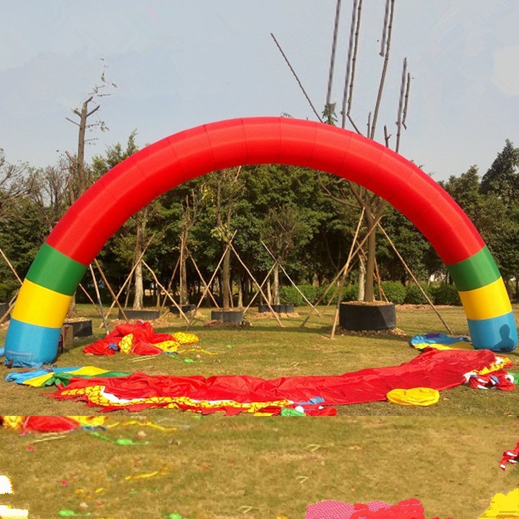厂家新款充气拱门婚庆开业庆典彩虹门广告模型道具礼品展览器材