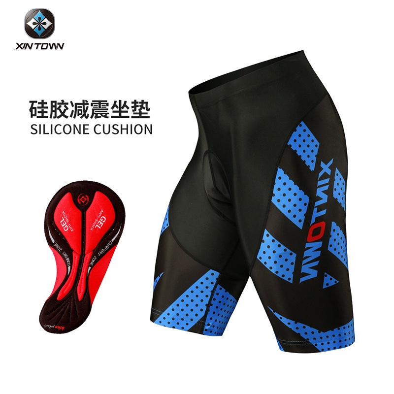 XINTOWN骑行服 夏季透气骑行短裤 新款自行车裤 印花运动服饰