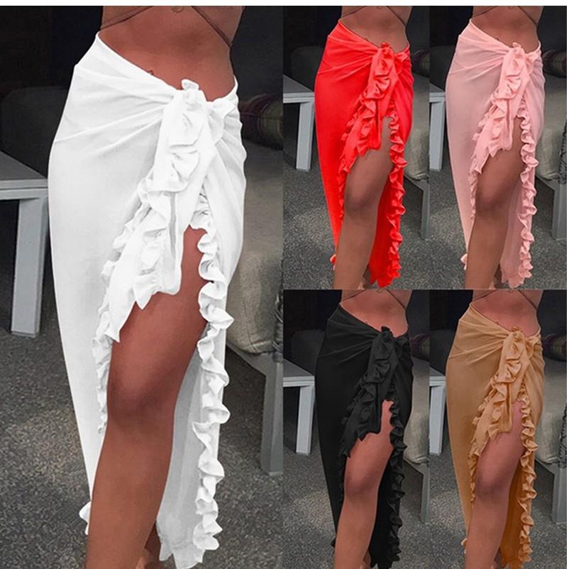 Women's Outdoor Sunscreen Beach Skirt Half Skirt Lace