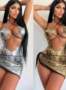 Electric syllable one-piece swimsuit, hip skirt set, lace