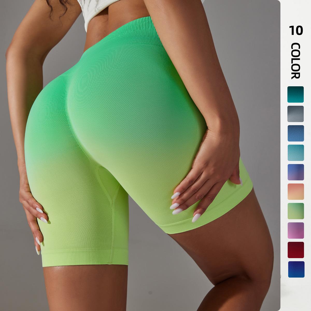 Candy Gradient Training Tight High Waist Exercise Three
