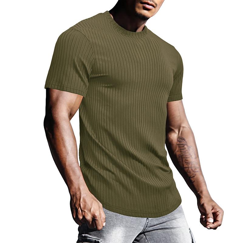 Men's sports tight fitting short sleeved shirt, men's top,