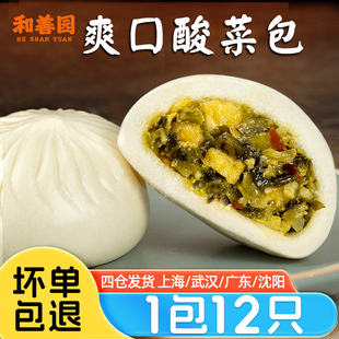和善园包子爽口酸菜包960g速食营养早餐半成品家庭商用新鲜速冻