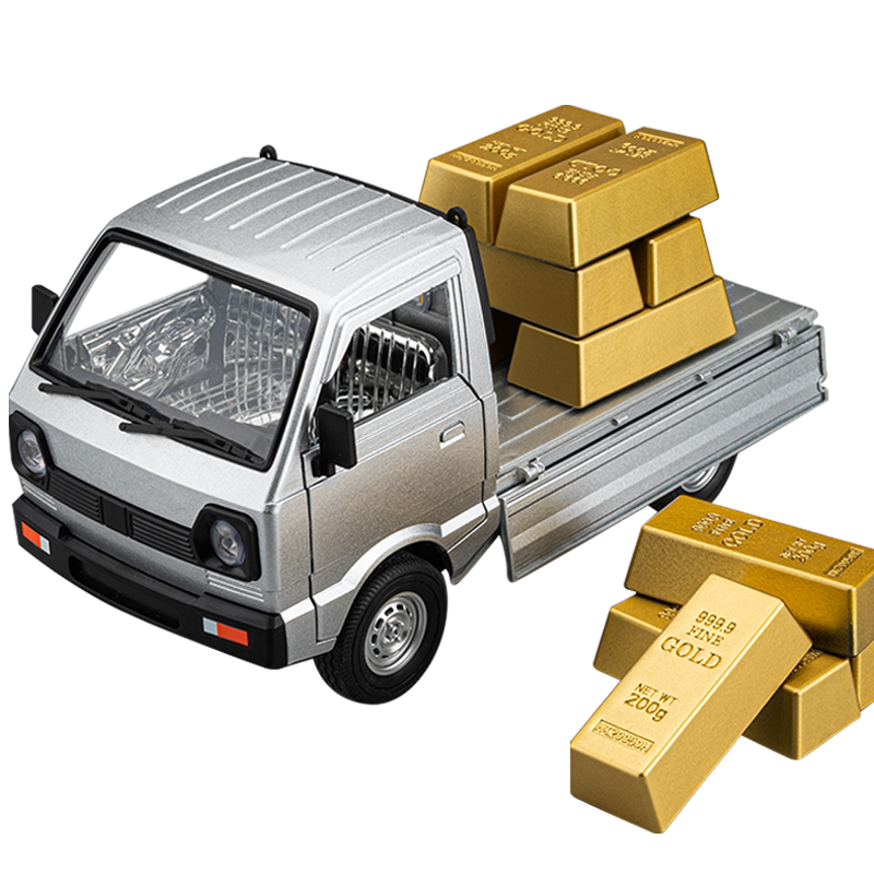 复古小货车合金玩具车