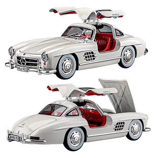 复古老爷车大奔300SL车模合金仿真经典跑车汽车模型摆件男孩玩具